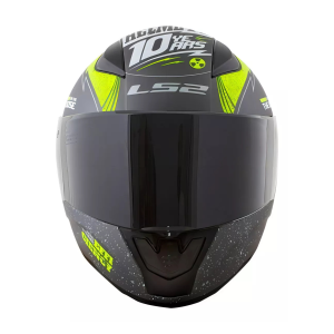 CAPACETE LS2 RAPID FF353 THUNDER MATTE GRY/WHT/FLUO YLW 58/M