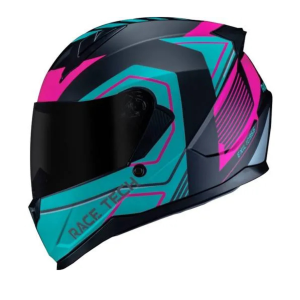 CAPACETE SECTOR EXILIO MATTE BLACK/FUCSIA / 60 L / RACETECH