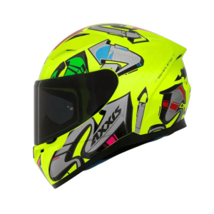 CAPACETE AXXIS SEGMENT ARROWS C13 / YELLOW FLUOR GLOSS / TAMANHO 56