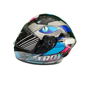 CAPACETE EBF XTROY THANOS FF526 / TAMANHO 56 / BRANCO/AZUL