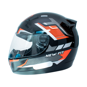 CAPACETE NEW FIT SHIFT 58 PRETO/VERMELHO