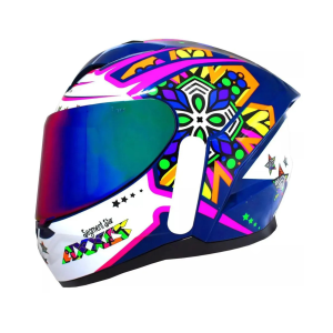 CAPACETE AXXIS SEGMENT STAR C7 / BLUE GLOSS / TAMANHO 56