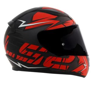 CAPACETE LS2 RAPID FF353 CROMO MATTE BLK/RED/BLUE / TAMANHO 56/S