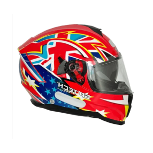 CAPACETE GP TECH ULTRA STARDUST SV VERMELHO-AZUL 58