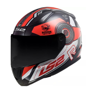 CAPACETE LS2 RAPID FF353 STRATUS BLK/RED/SILVER  60