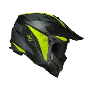 CAPACETE NORISK DARTH 2 X1 MONOCOLOR MATTE BLACK/HV/YELLOW / TAMANHO 62/XL