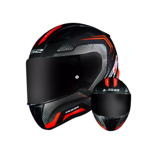 CAPACETE LS2 FF353 XTREET MATTE BLK/RED / 56/S