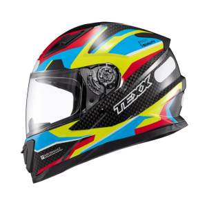 CAPACETE TEXX HAWK RIDE AZUL/VERDE/VERMELHO/PRETO TAMANHO 56