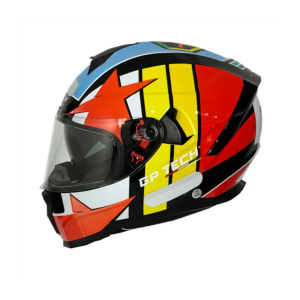 CAPACETE GP TECH ULTRA STARDUST SV VERMELHO-AZUL 58