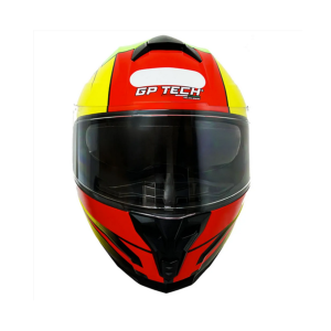 CAPACETE GP TECH ULTRA FLAG SV VERMELHO-AMARELO 58