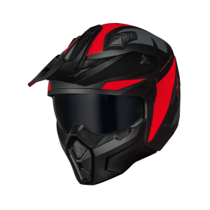 CAPACETE NORISK DARTH 2 X1 MONOCOLOR MATTE BLACK/RED / TAMANHO 60/L