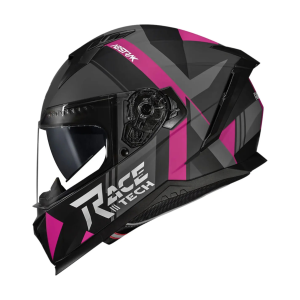 CAPACETE VOLT ABSTRAK MATTE BLACK/PINK OCULOS INTERNO / 58/M / RACETECH