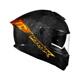 CAPACETE NORISK VIPER GT SNAKE CARBONO BLACK/GOLD 58/M