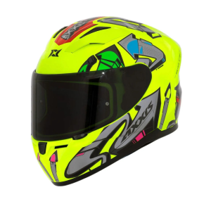 CAPACETE AXXIS SEGMENT ARROWS C13 / YELLOW FLUOR GLOSS / TAMANHO 56