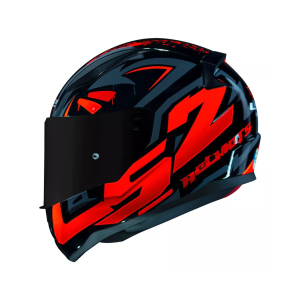 CAPACETE LS2 RAPID FF353 TAGLINE BLK/ORANGE 56/S CÓD FAB: 120-76