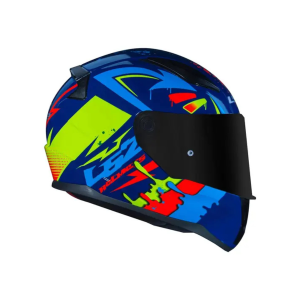 CAPACETE LS2 RAPID FF353 TAGLINE BLU/YELLOW 56/S CÓD FAB: 150-128