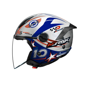 CAPACETE NORISK NEO GALAXY SILVER/BLUE 58/M