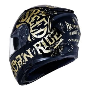 CAPACETE NORISK FORCE BORN TO RIDE GOLD 62/XL