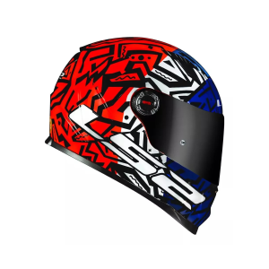 CAPACETE LS2 FF358 MEMPHIS ORANGE/BLUE 58/M