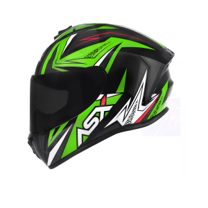 CAPACETE ASX DRAKEN VECTOR BRILHO PRETO/VERDE/BRANCO 56/S