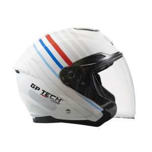 CAPACETE GP TECH OPEN OF669 RANGE BRANCO / AZUL  58