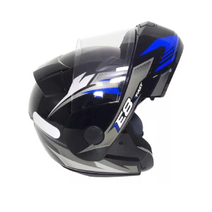 CAPACETE EBF NEW E08 FAST / TAMANHO 56 / PRETO/AZUL