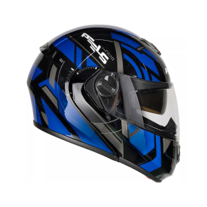 CAPACETE U-RB2 DYNAMIC PRETO / AZUL 60 PEELS