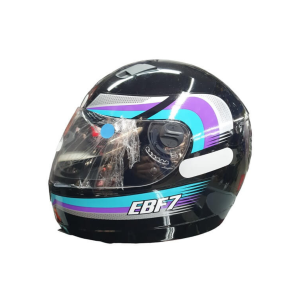 CAPACETE EBF NEW 7 LINE / TAMANHO 56 / PRETO/TIFFANY