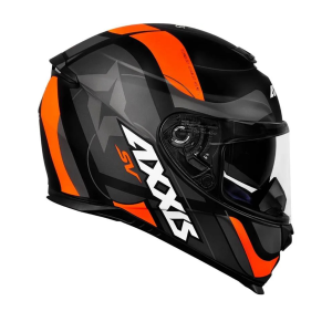 CAPACETE AXXIS EAGLE SV SMART MATT BLACK/GREY/ORANGE 60