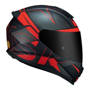 CAPACETE NORISK RAZOR AXIAL MATTE BLK/RED 56/S