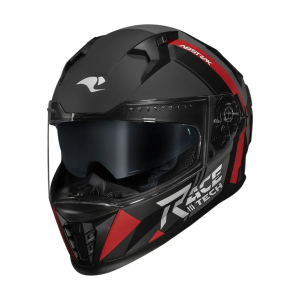 CAPACETE VOLT ABSTRAK MATTE BLACK/RED OCULOS INTERNO / 60/L / RACETECH