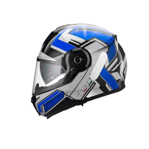 CAPACETE GP TECH A118 SV FUSION ARTICULADO ROBOCOP PRETO-AZUL 58 CÓD FAB: 1192