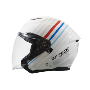 CAPACETE GP TECH OPEN OF669 RANGE BRANCO / AZUL 61