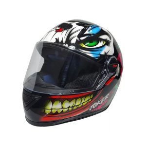 CAPACETE FW3 X JOKER PRETO BRILHANTE 60