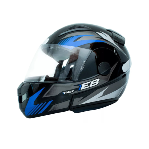 CAPACETE EBF NEW E08 FAST / TAMANHO 56 / PRETO/AZUL