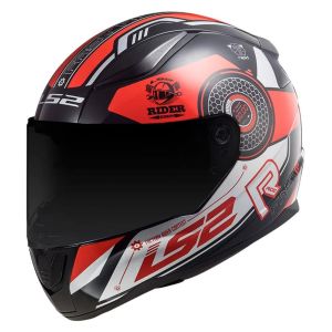 CAPACETE LS2 RAPID FF353 STRATUS BLK/RED/SILVER 58