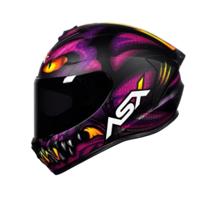 CAPACETE ASX DRAKEN RAPTOR FOSCO PRETO/ROXO 56 S