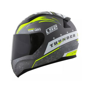 CAPACETE LS2 RAPID FF353 THUNDER MATTE GRY/WHT/FLUO YLW 58/M