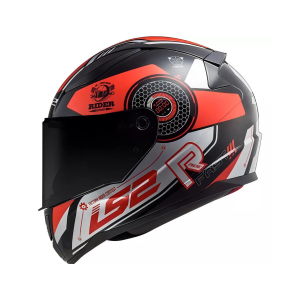 CAPACETE LS2 RAPID FF353 STRATUS BLK/RED/SILVER 58