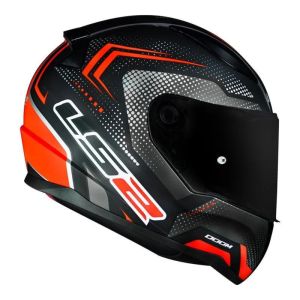 CAPACETE LS2 RAPID FF353 DOOM MATTE BLACK/RED 58/M