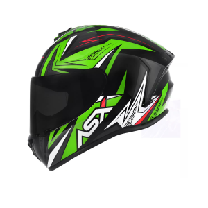 CAPACETE ASX DRAKEN VECTOR BRILHO PRETO/VERDE/BRANCO 56/S