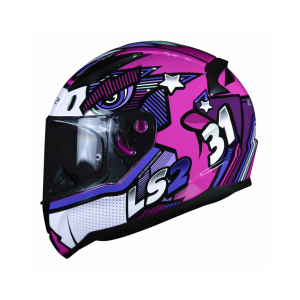 CAPACETE LS2 RAPID FF353 KHAN FUC/WHT 56/S CÓD FAB: 120-22