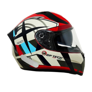 CAPACETE GP TECH V128 EXO VERMELHO/CINZA 61