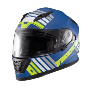 CAPACETE TEXX WING GRID AZUL/VERDE/BRANCO TAMANHO 60