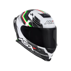 CAPACETE ASX EAGLE RACING ITALY BRILHO BRANCO 60 L