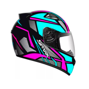 CAPACETE EBF SPIDER / TAMANHO 56 / PRETO/TIFANNY