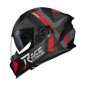 CAPACETE VOLT ABSTRAK MATTE BLACK/RED OCULOS INTERNO / 58/M / RACETECH