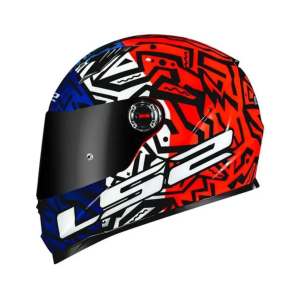 CAPACETE LS2 FF358 MEMPHIS ORANGE/BLUE 62/XL