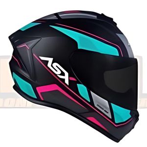 CAPACETE ASX DRAKEN WIND FOSCO PRETO/TIFFANY/PINK 60/L