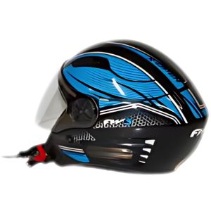 CAPACETE X OPEN  PRETO / AZUL 60 / FW3